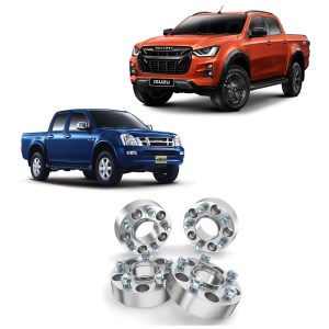 Wheel-spacers-silver-250mm-isuzu-dmax-2002-2022